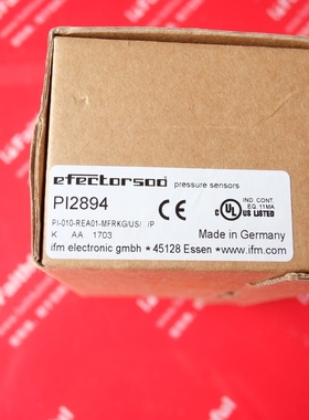 PI2894 易福门全新压力传感器 PI-010-REA01-MFRKG/US/ /P