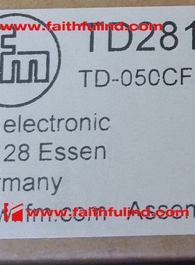 TD2817 易福门全新温度传感器 TD-050CFEC01-A-ZVG/US