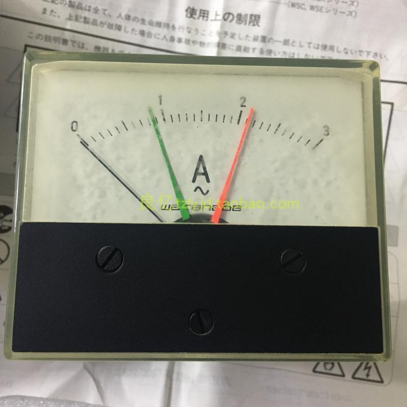 原装未启用渡边电机WSC-70GD-2NN-1N指针继电器电流表 3A
