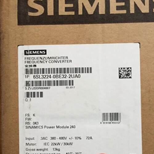 6SL3224-0BE32-2UA0SINAMICS G120 功率模块 PM240原装正品