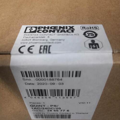 菲尼克斯电源 QUINT-PS/1AC/24DC/20