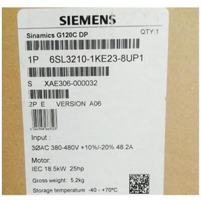 G120 控制单元CU250S-2DP 6SL3246-0BA22-1BA0