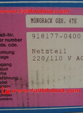 E+H 918177-0400 恩德斯豪斯全新模块 Monorack 4TE