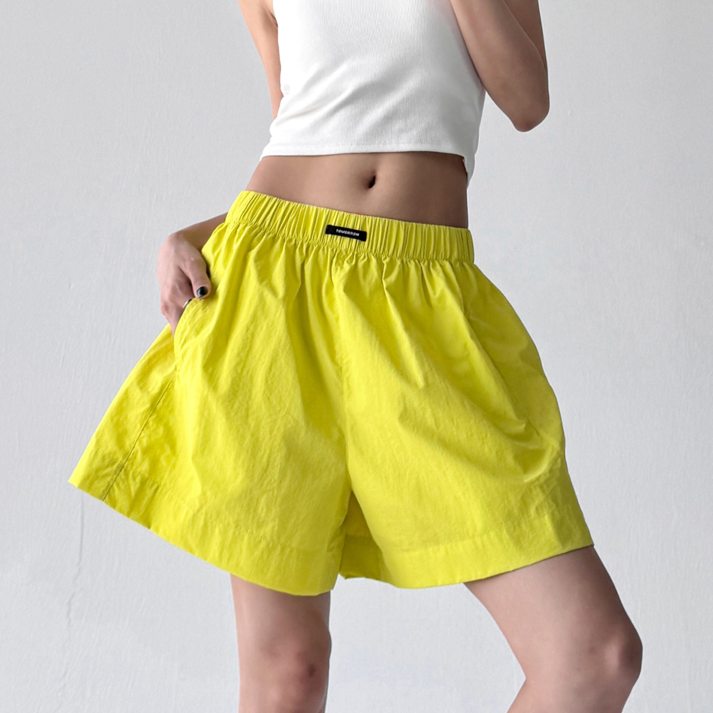 休闲短裤女2025夏季新款韩版宽松阔腿裤薄款居家跑步运动a字热裤