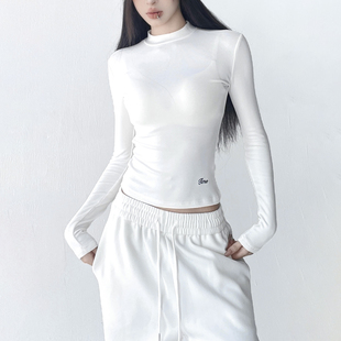 长袖 2025超火冬装 内搭加绒保暖衣女秋冬新款 打底衫 t恤上衣 圆修身