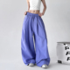 美式 复古冰丝垂感慵懒风山本裤 拖地裤 2025夏季 女百搭阔腿休闲裤 子