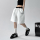复古运动裤 潮牌薄款 新款 欧美式 撞色街舞嘻哈短裤 女2025超火夏装