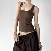 辣妹风修身 吊带百搭外穿显腰细上衣 无袖 显瘦背心女2026夏装 新款