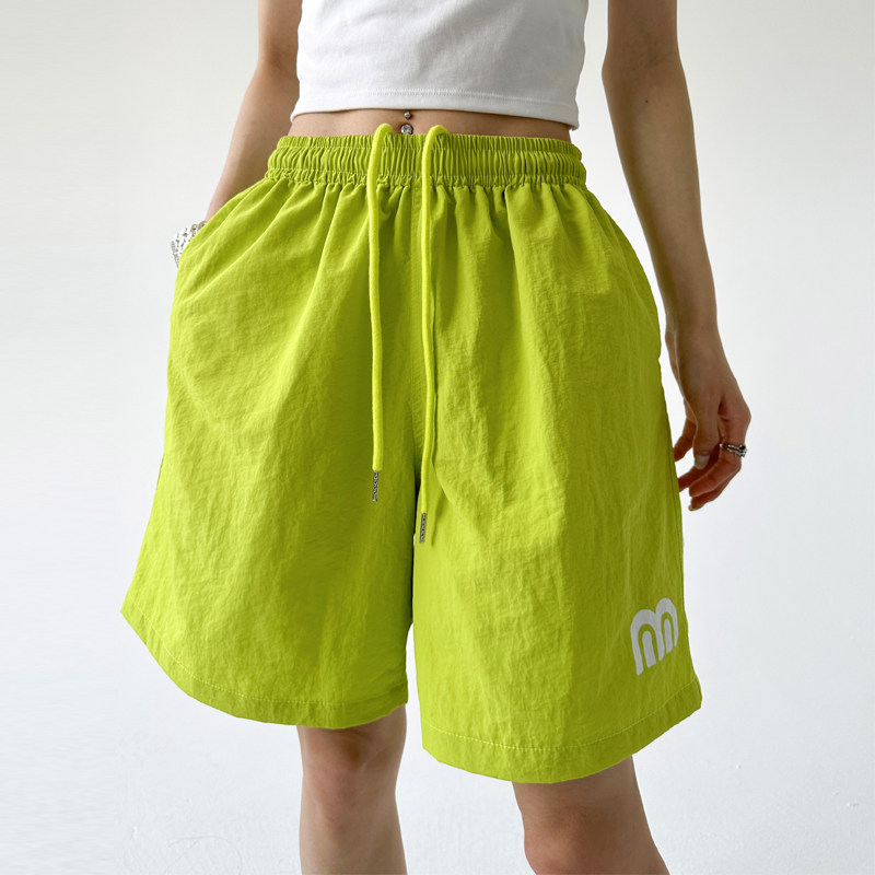 今年流行的短裤女2025年夏季新款松紧高腰情侣装运动舒适休闲中裤,女装/女士精品,休闲裤,淘宝优惠券,粉丝福利购,淘宝优惠卷