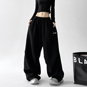 裤 2025秋季 女高个子hiphop高街爵士舞裤 垂感运动工装 新款 休闲卫裤