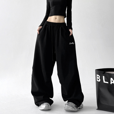 2025秋季新款休闲卫裤女高个子hiphop高街爵士舞裤垂感运动工装裤