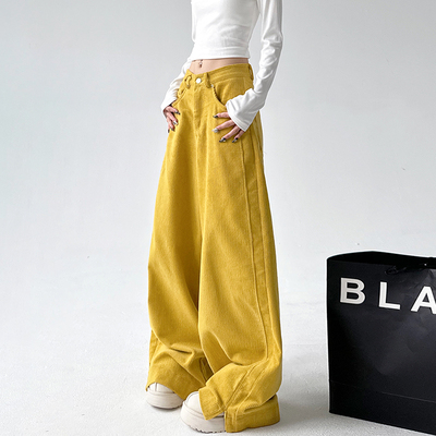 休闲百搭垂感直筒长裤