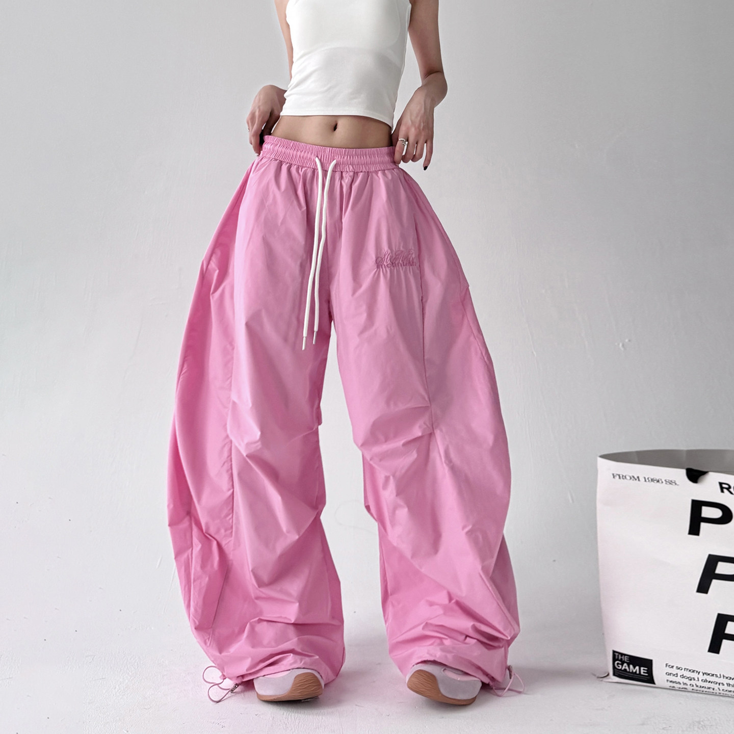 今年流行彩色工装裤女2025超火夏装新款薄款速干街舞阔腿伞兵裤潮,女装/女士精品,休闲裤,淘宝优惠券,粉丝福利购,淘宝优惠卷