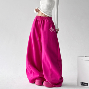 女加厚显瘦高腰束脚宽松学生休闲卫裤 运动裤 新款 巨好看2025秋冬装