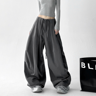 休闲宽松显瘦垂感阔腿裤 今年流行西装 新款 女高个子2025秋冬季 裤