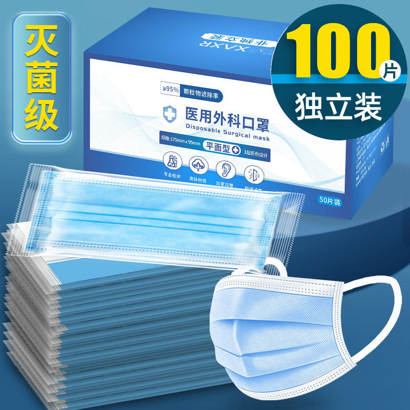 送【今日发】灭菌级医用外科口罩
