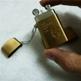 Металлическая креативная тонкая маленькая зажигалка на керосине, четырехлистный клевер