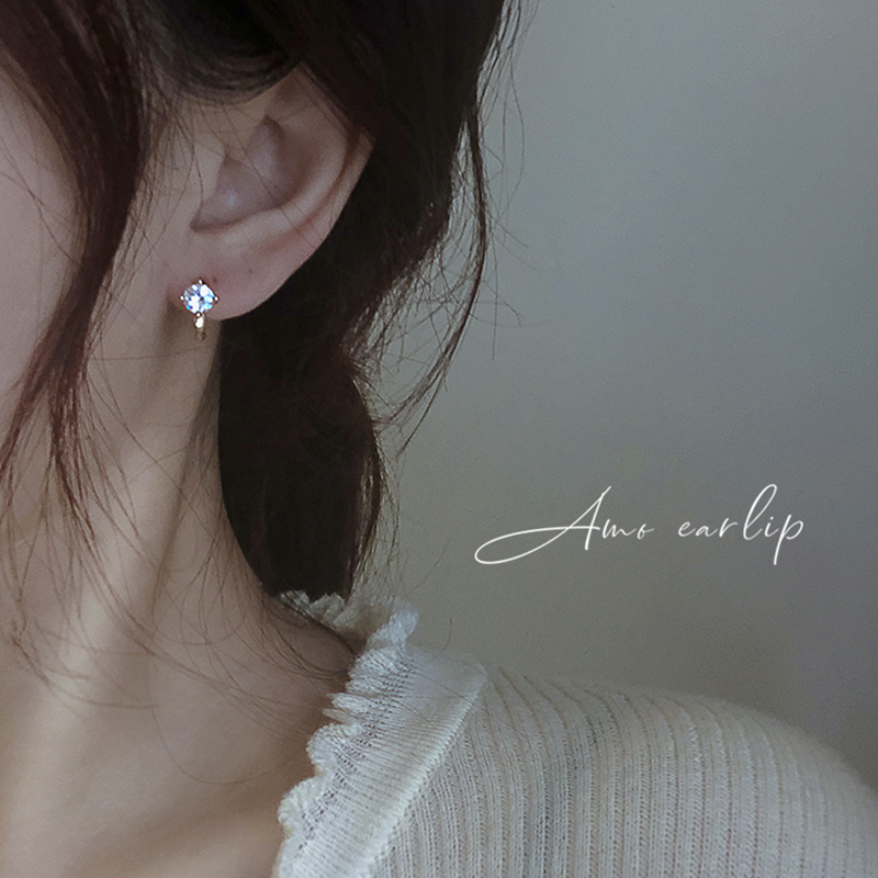 一颗钻超闪轻奢高级感新款潮耳夹