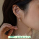 小众独特可晃动水滴珍珠耳夹无耳洞女高级感气质简约百搭硅胶耳饰