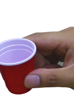 Mini beerpong小酒杯55ml一次性shot红色塑料杯2oz派对结婚试饮杯