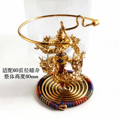 顺丰包邮徐一舟蝈蝈叫罐子鸣虫配件胆簧大全二龙戏珠黄铜等距弹簧