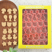 卡通饼干模具家用小号蘑菇小熊兔子花样馒头切模工具宠物烘焙模具