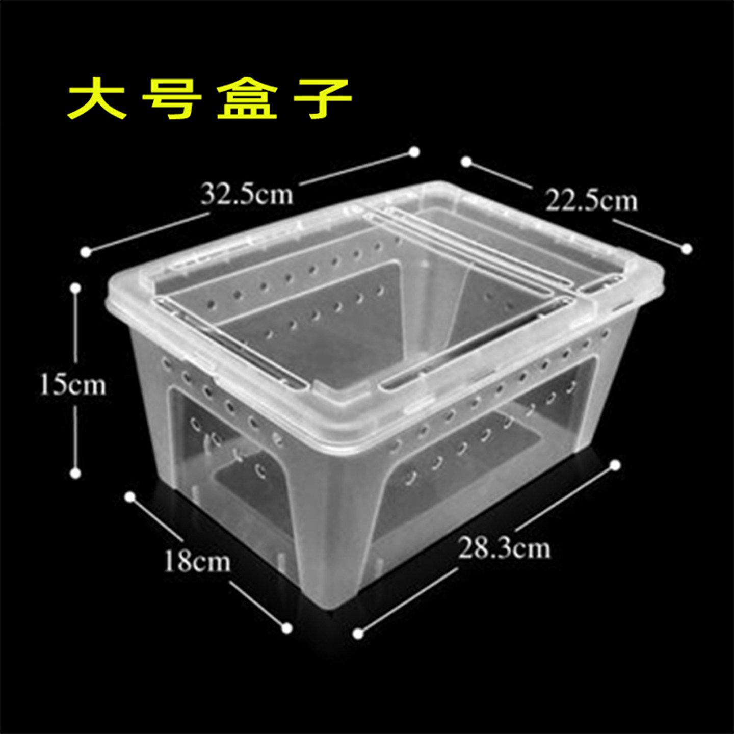 蜗牛盒子宠物饲养箱白玉蜗牛小中大号专用养殖盒爬虫爬宠窝防逃逸