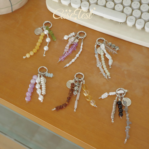 壳试验雾紫珍珠手机链挂饰挂绳