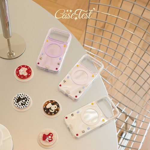 壳试验宝石磁吸适用苹果手机壳