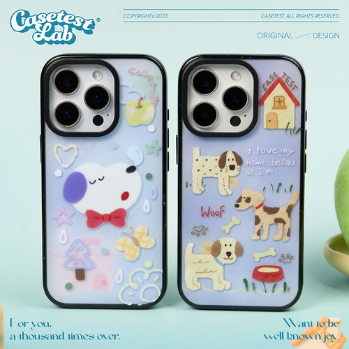 壳试验瞌睡小狗适用苹果16手机壳