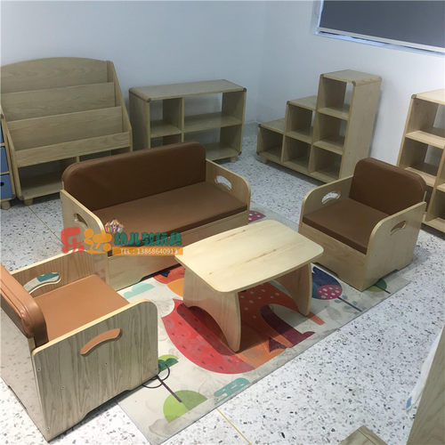 儿童房小家具宝宝沙发幼儿园早教大厅单人双人沙发组合软体椅凳子
