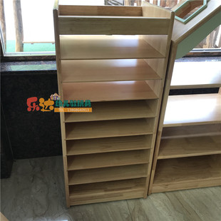 幼儿园儿童美术小角画纸柜卡纸柜绘画作品展示架晾纸处储物收纳柜