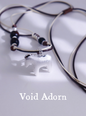 【马上有钱】新款小马吊坠高级感冷淡风精致长款秋冬毛衣项链