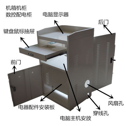 机柜雕刻机机柜控制柜配电箱数控机箱数控设备配电柜机柜定制尺寸