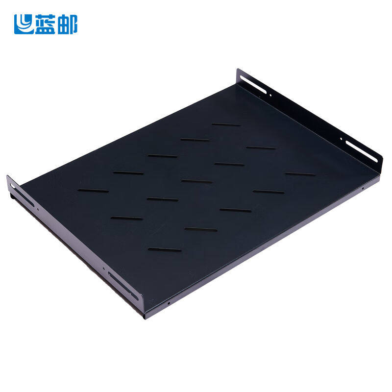 蓝邮19英寸通用机柜托盘服务器活动层板固定式机柜隔板L型支架BKT