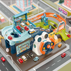 托思奇轨道车闯关大冒险儿童方向盘汽车停车大楼火星基地男女玩具