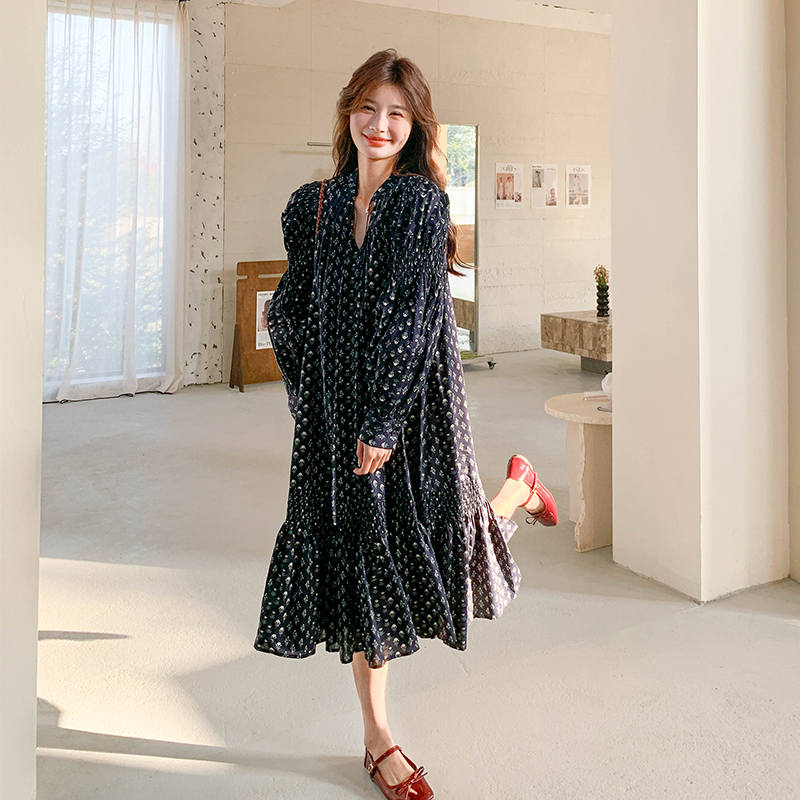 大货已出！春季新款碎花连衣裙123A-2522-P135-K198，女装连衣裙，浙宝123A
