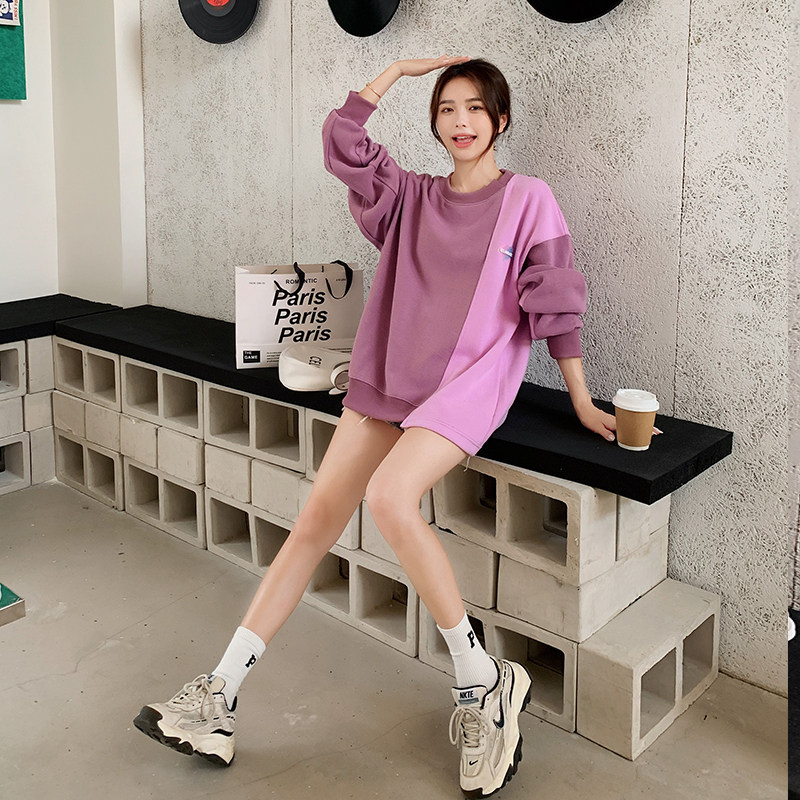 大货已出！2022年秋季新款拼色个性卫衣123A-2229-P105-K158,女装卫衣/绒衫,浙宝123A