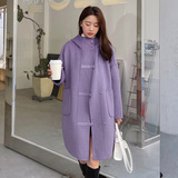新款！22年秋冬连帽中长款毛呢外套123A-9020-P175-K248，女装毛呢外套，浙宝123A