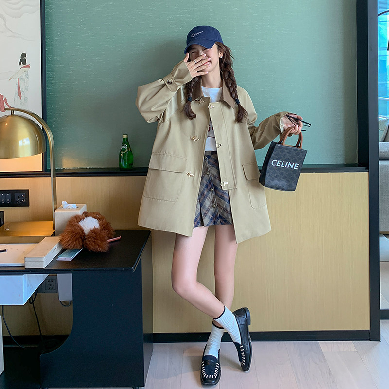 大货已出2022年秋季新款重工飞机扣风衣123A-8015-P140K198,女装风衣,浙宝123A