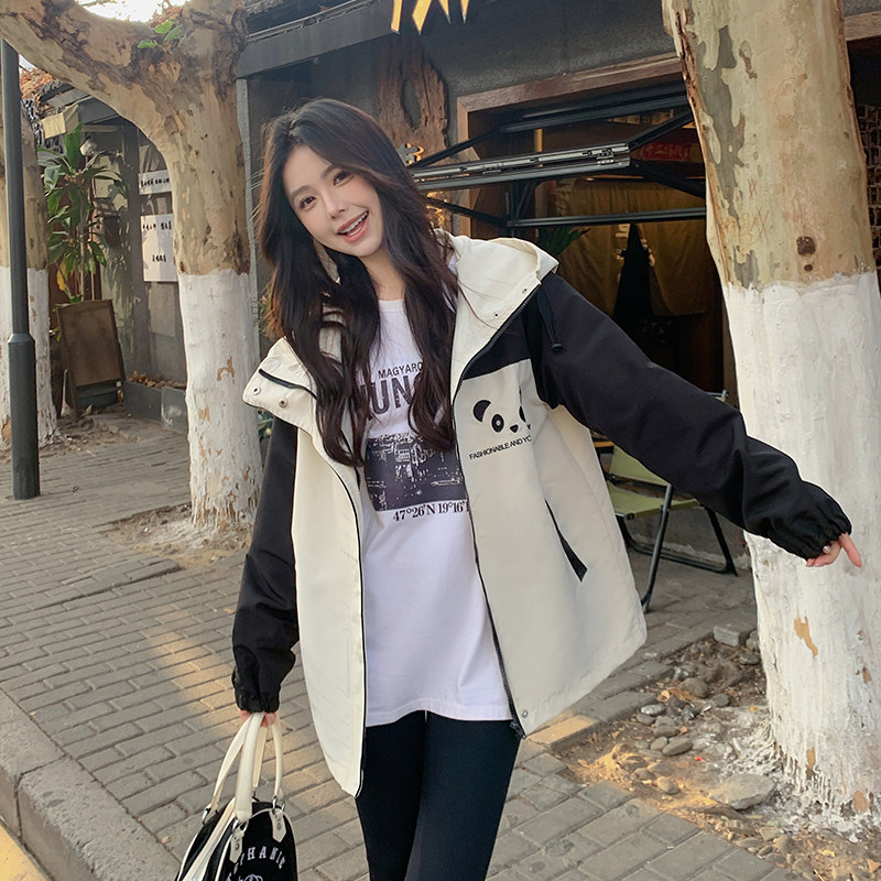新款！春季新款撞色冲锋衣123A-2516-P145-K218,女装短外套,浙宝123A