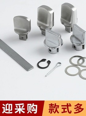 反锁钮防盗门锁内反锁旋钮不锈钢入户门把手保险通用大门配件大全