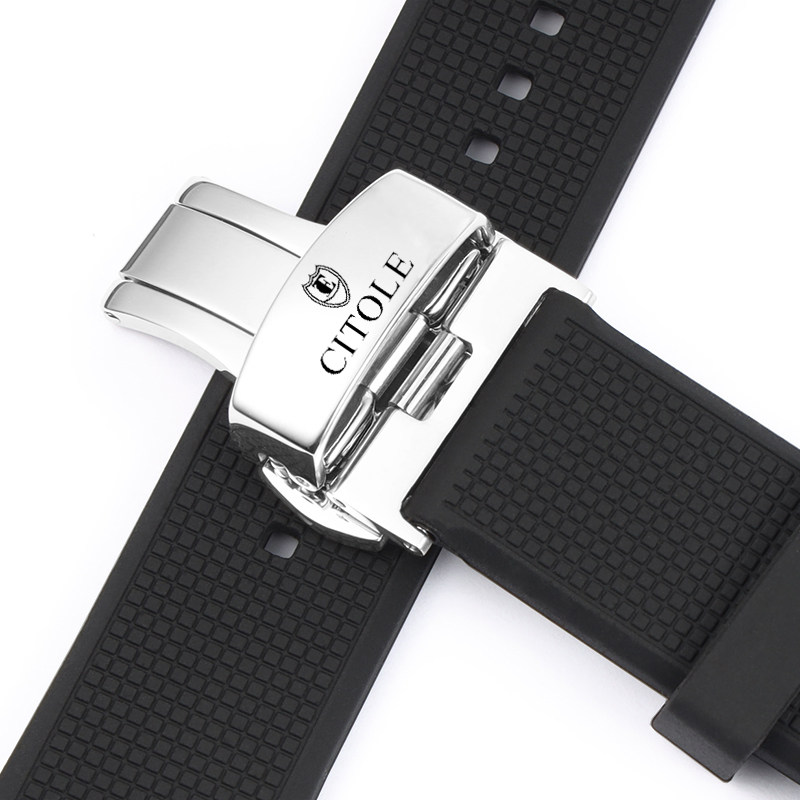 西腾/CITOLE运动休闲防水手表带5190 9123 CT9119G男女士硅胶表带