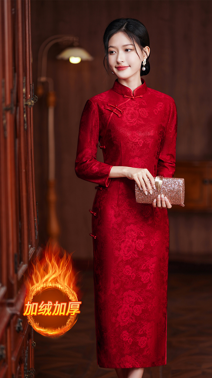  Red, warm, long sleeve+3XL   + $2.04 