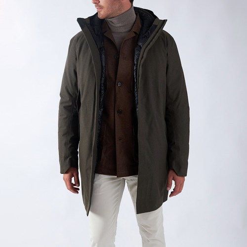 现货商鸟加厚防水羽绒服长款