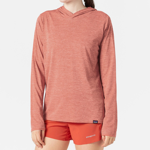 Patagonia C1速干衣女轻薄透气夏季户外跑步飞钓连帽长袖T恤45315