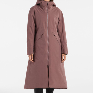 始祖鸟长款加厚棉服女Alessa Long Parka过膝收腰棉衣防水冲锋衣