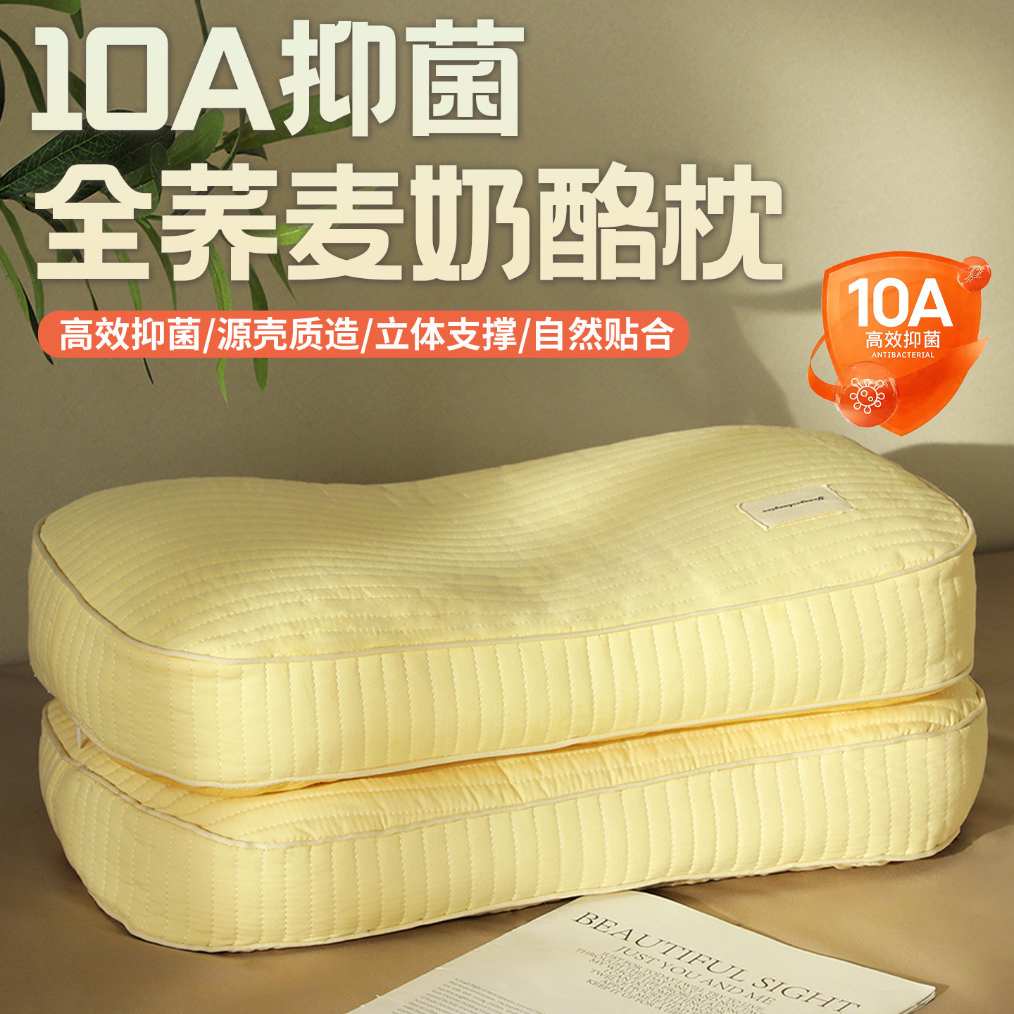 全荞麦奶酪枕学生宿舍家用睡眠枕