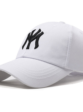 棒球帽男女四季经典款帽子休闲时尚百搭户外透气运动MY字母鸭舌帽