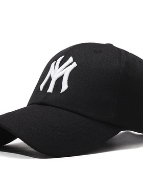 棒球帽男女四季经典款帽子休闲时尚百搭户外透气运动MY字母鸭舌帽